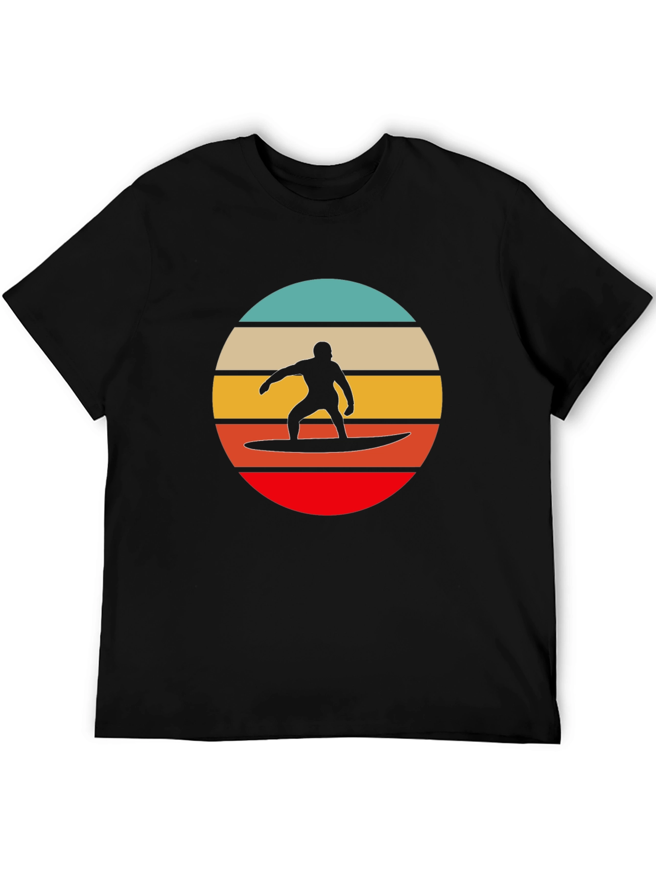 Retro Surfer Silhouette Graphic Tee