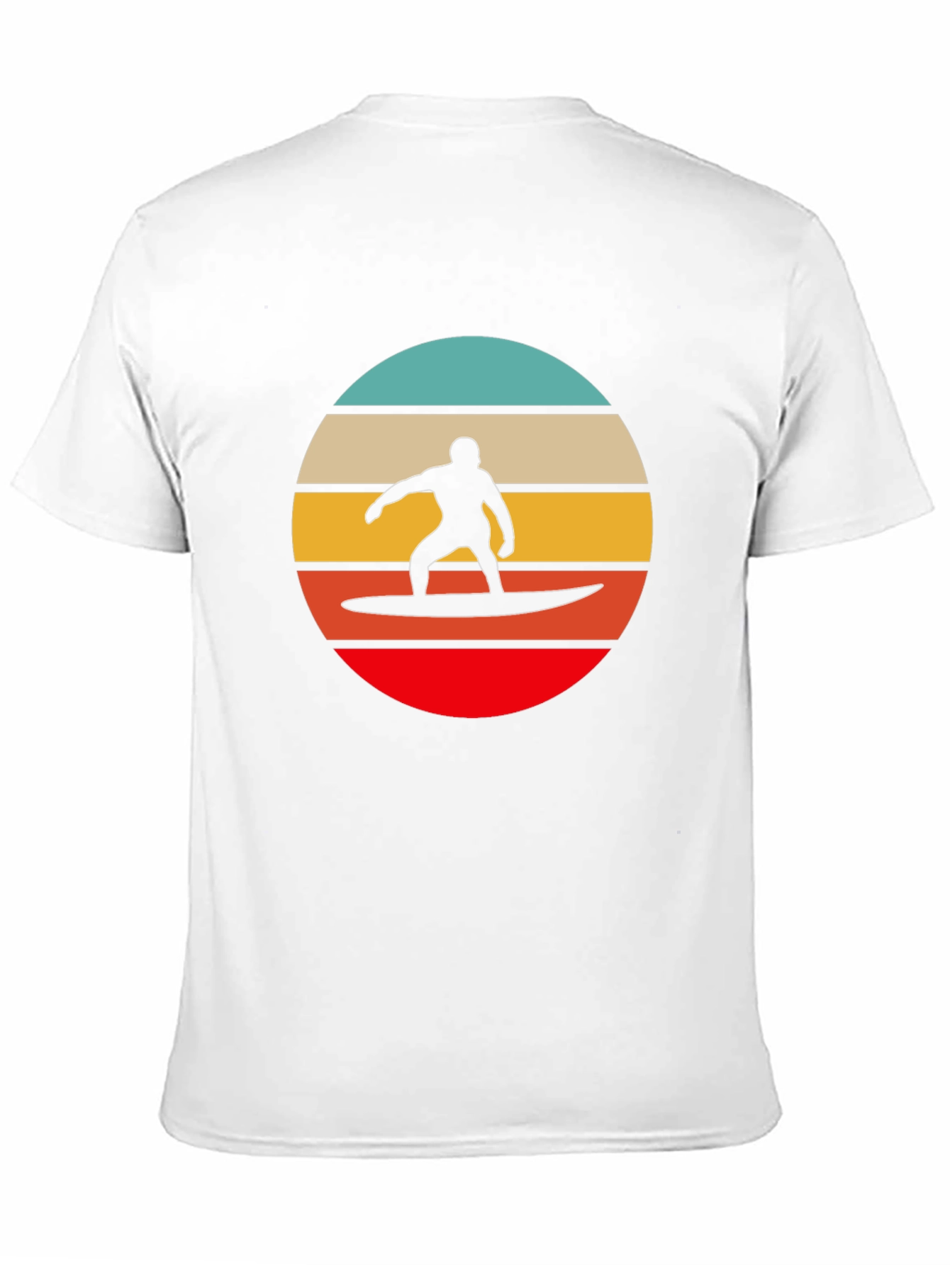 Retro Surfer Silhouette Graphic Tee