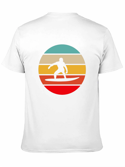 Retro Surfer Silhouette Graphic Tee