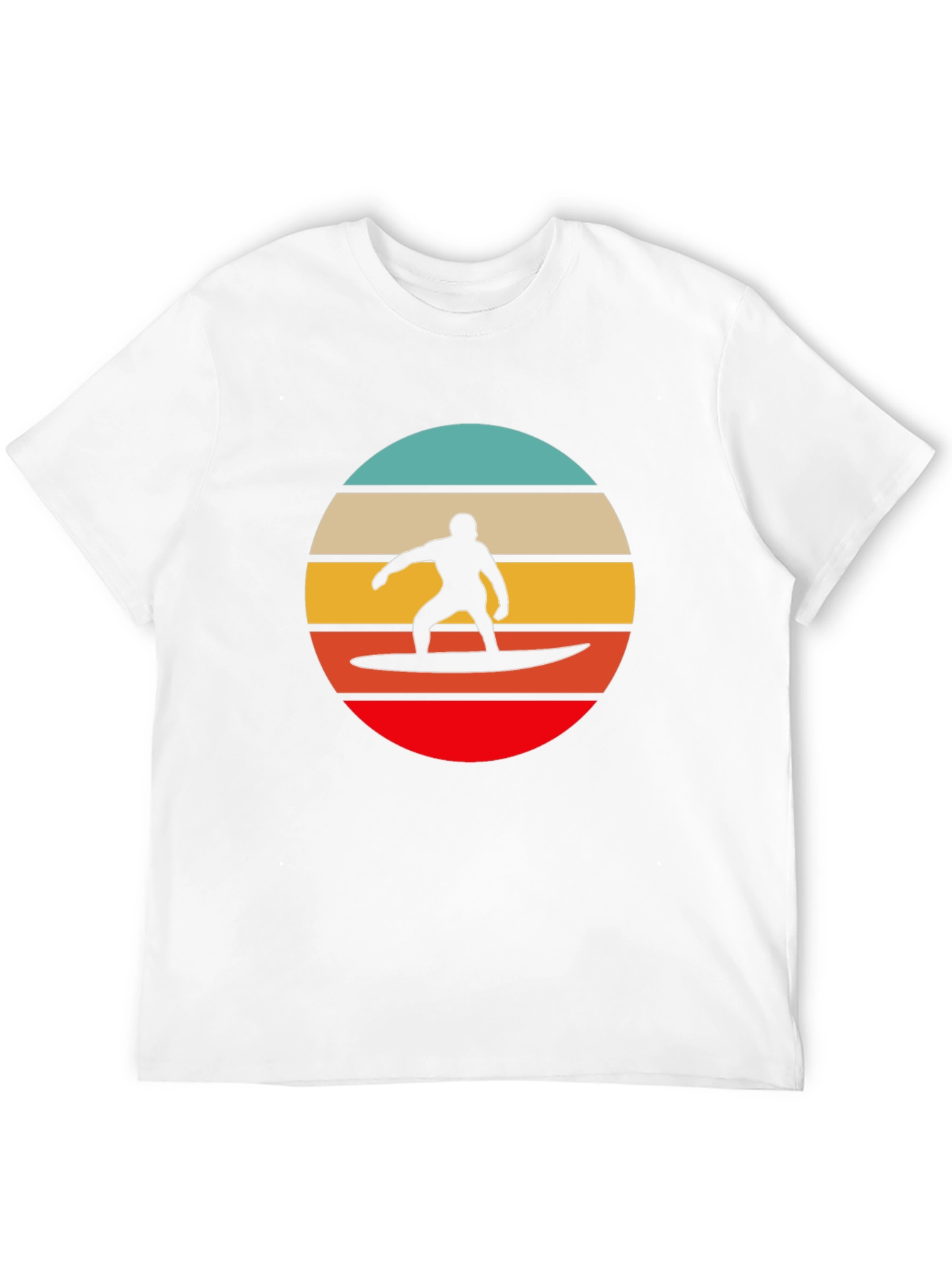 Retro Surfer Silhouette Graphic Tee