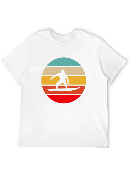 Retro Surfer Silhouette Graphic Tee