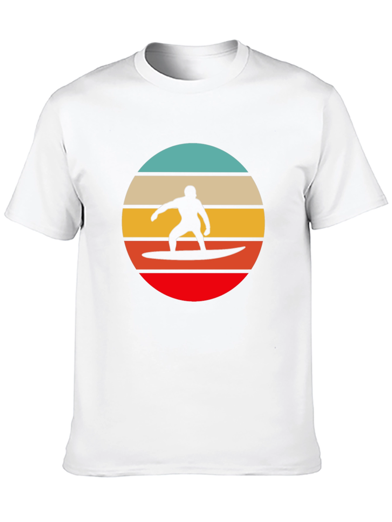 Retro Surfer Silhouette Graphic Tee
