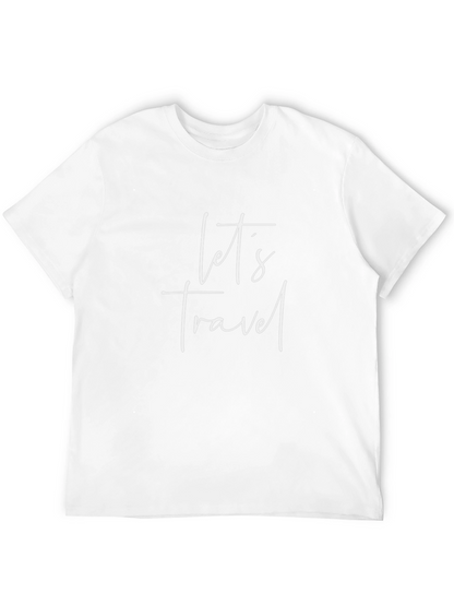 Lets Travel Black Graphic Tee