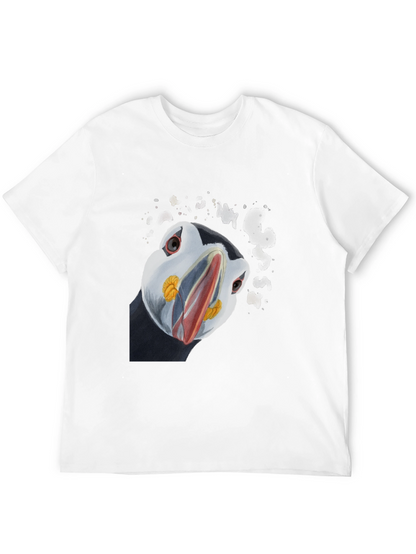 Puffin Graphic Print Black T-Shirt
