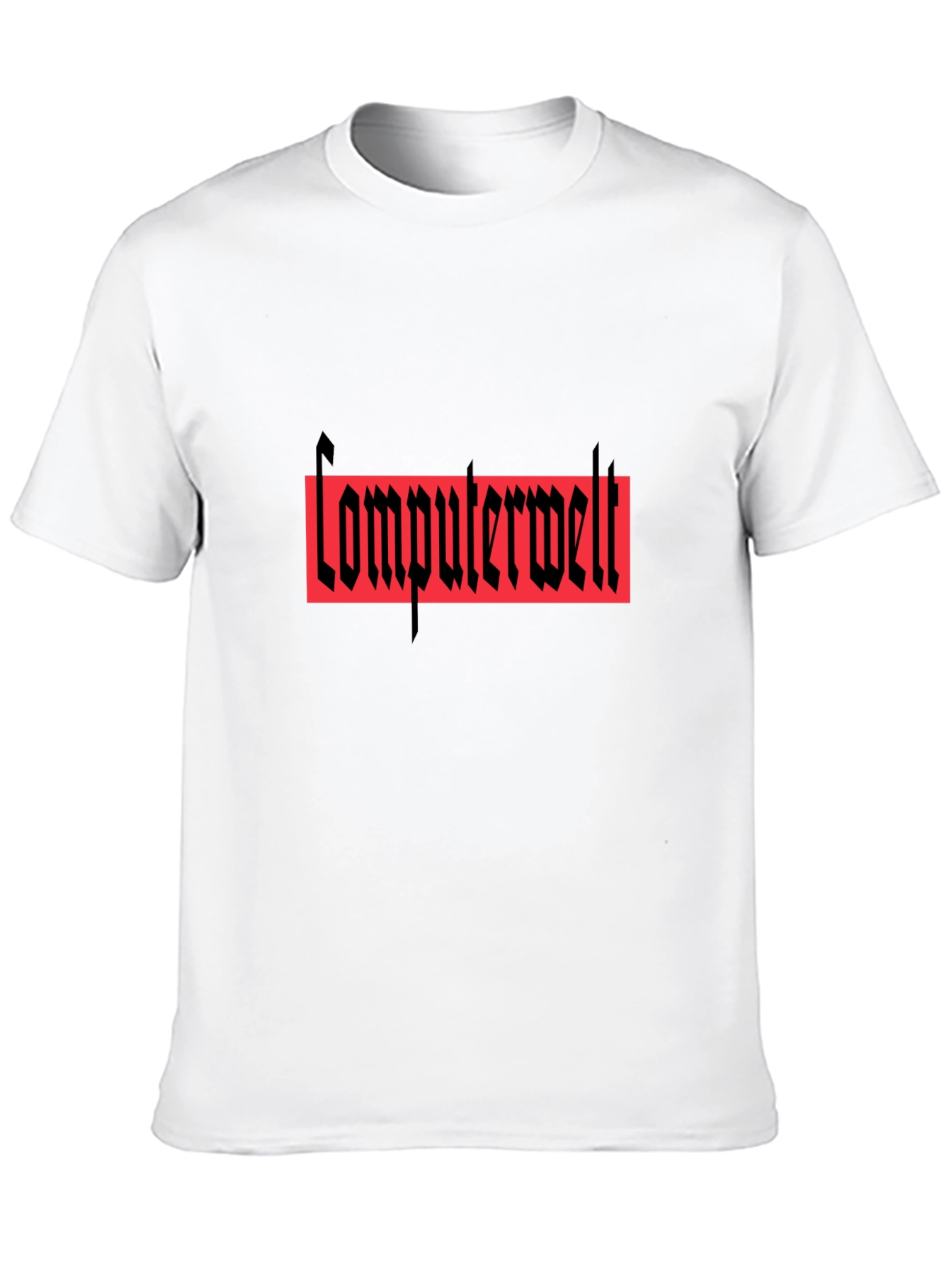 Computerwelt Graphic T-Shirt - Black Crew Neck Tee