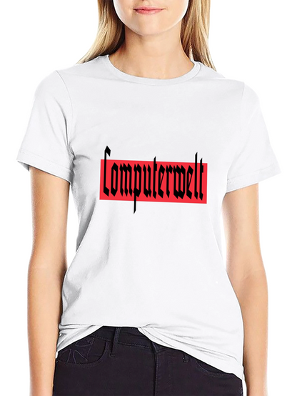Computerwelt Graphic T-Shirt - Black Crew Neck Tee