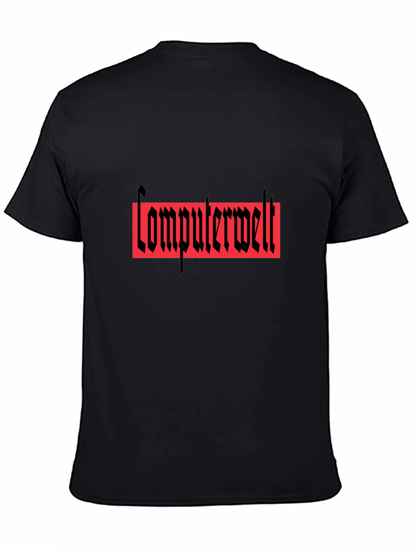 Computerwelt Graphic T-Shirt - Black Crew Neck Tee