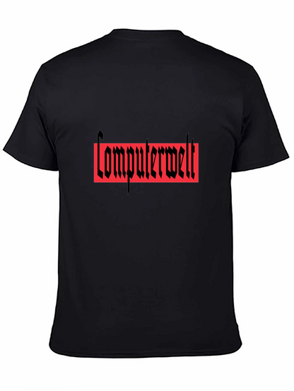 Computerwelt Graphic T-Shirt - Black Crew Neck Tee