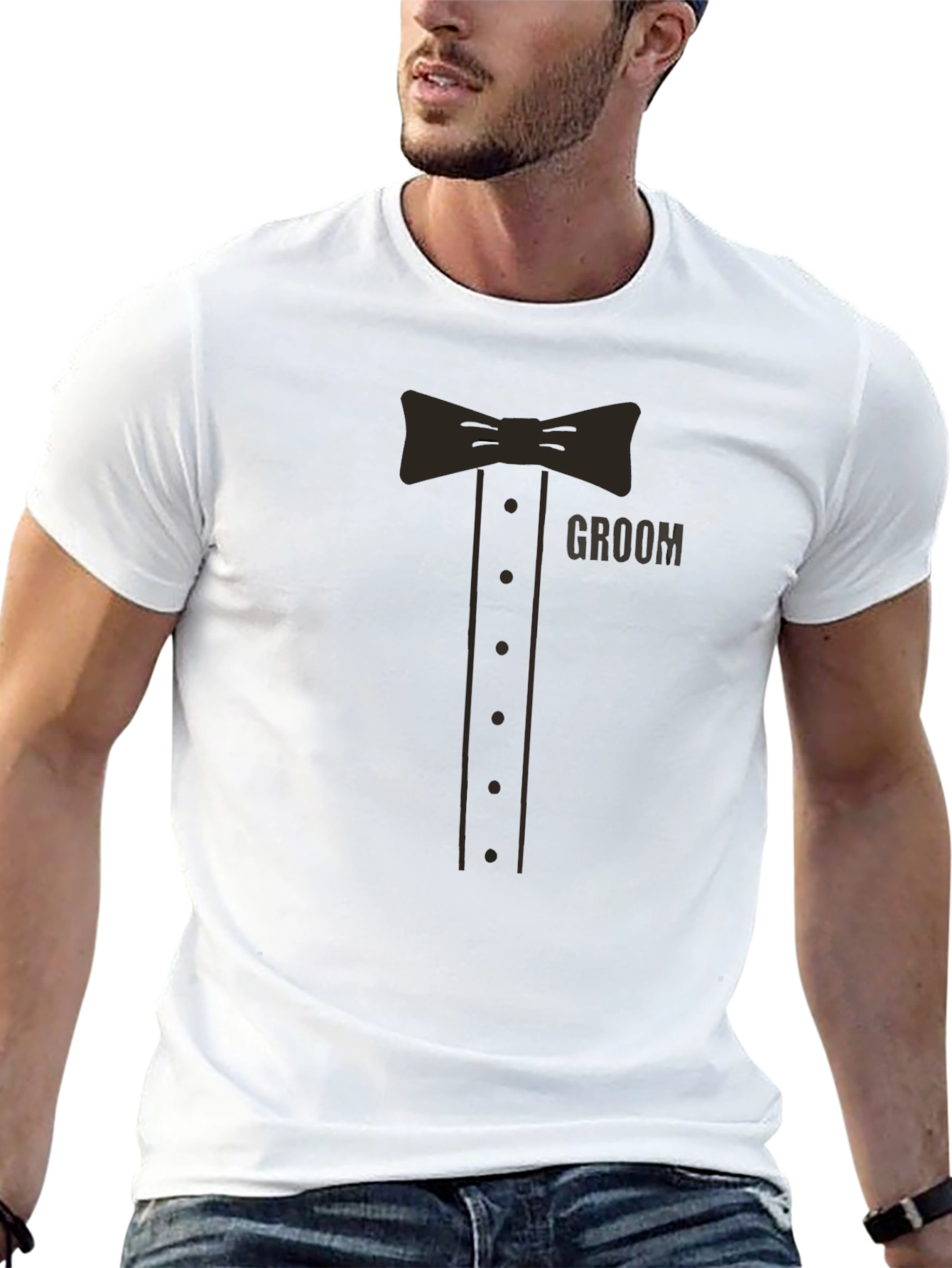 Groom Tuxedo T-Shirt - Wedding Party Apparel