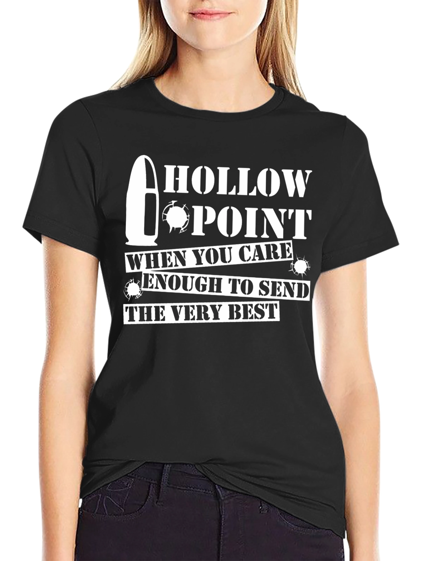 Hollow Point Funny Graphic Tee
