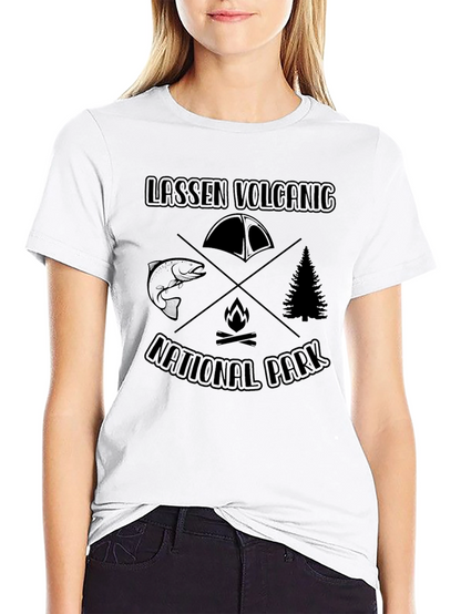 Lassen Volcanic National Park Black Graphic Tee