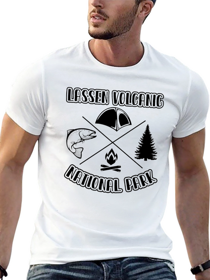 Lassen Volcanic National Park Black Graphic Tee
