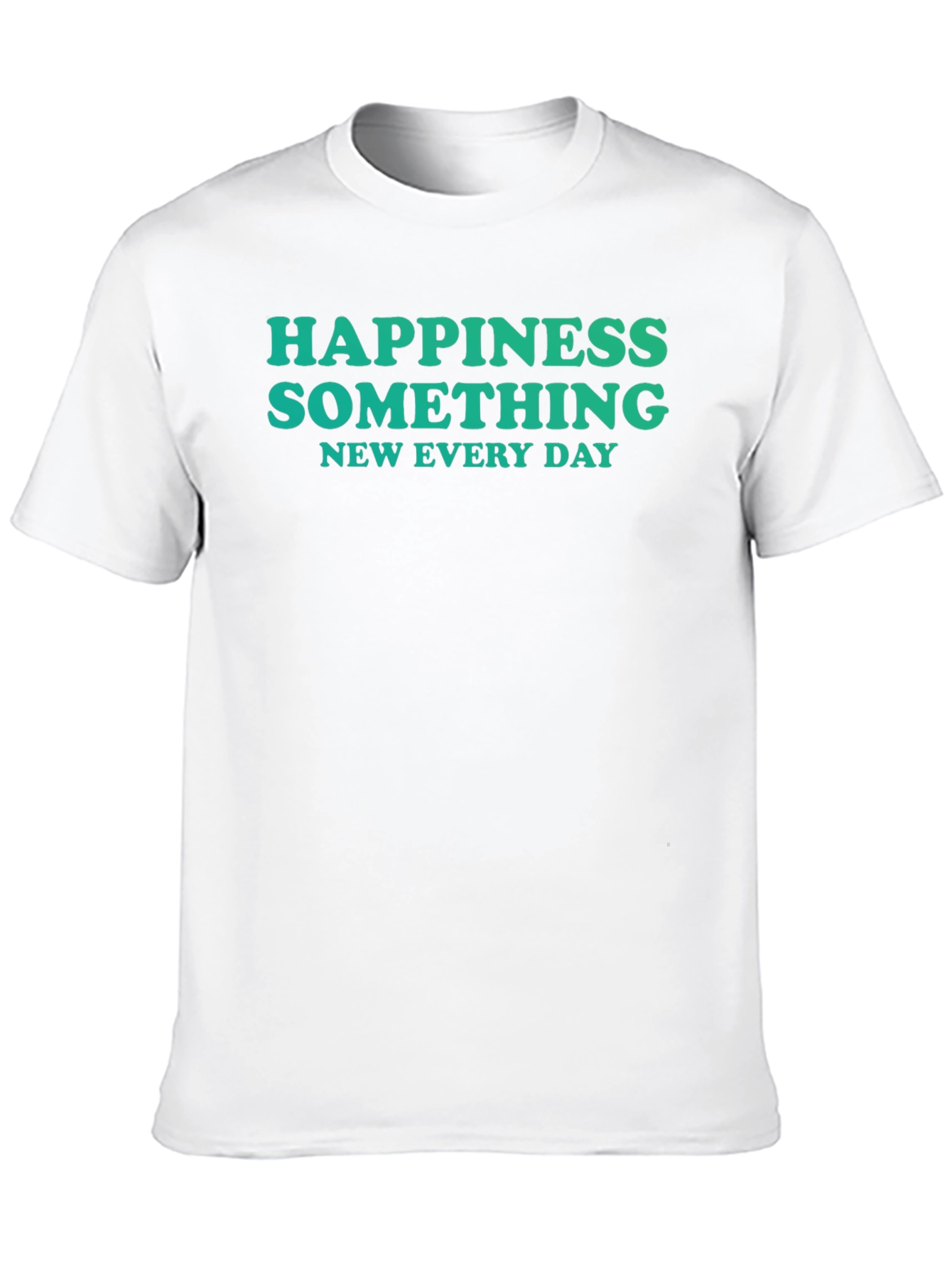 Happiness Something New Every Day Black T-Shirt