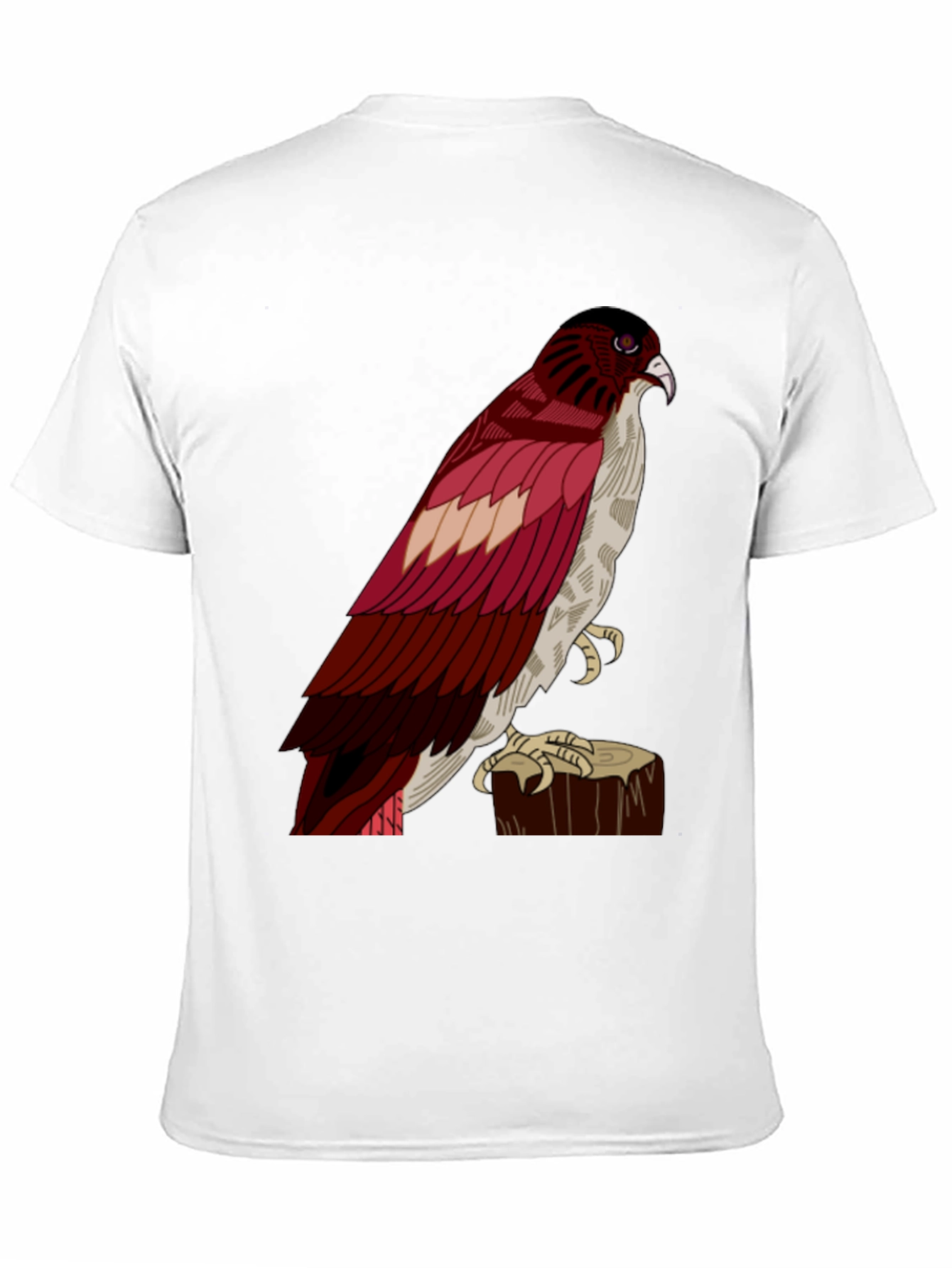Hawk Graphic Tee - Mens Casual Black T-Shirt