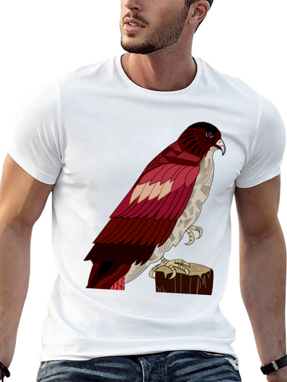 Hawk Graphic Tee - Mens Casual Black T-Shirt