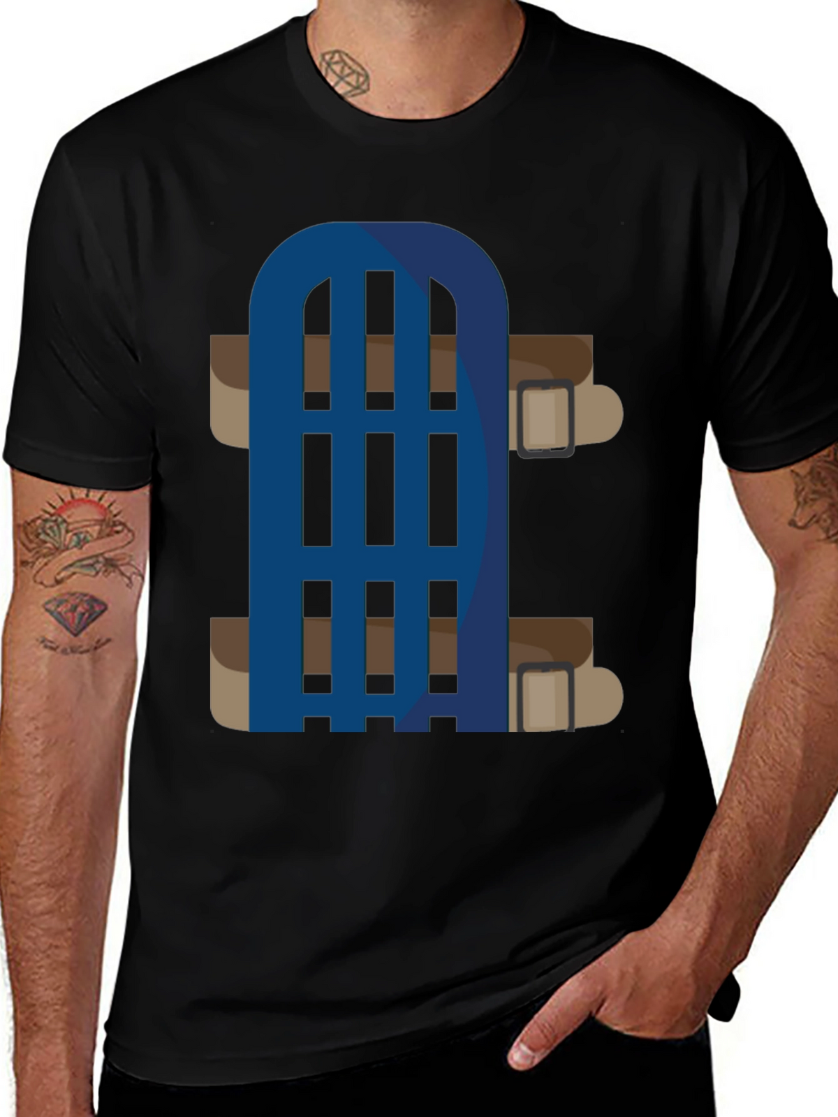 Novelty Cartoon Belt T-Shirt