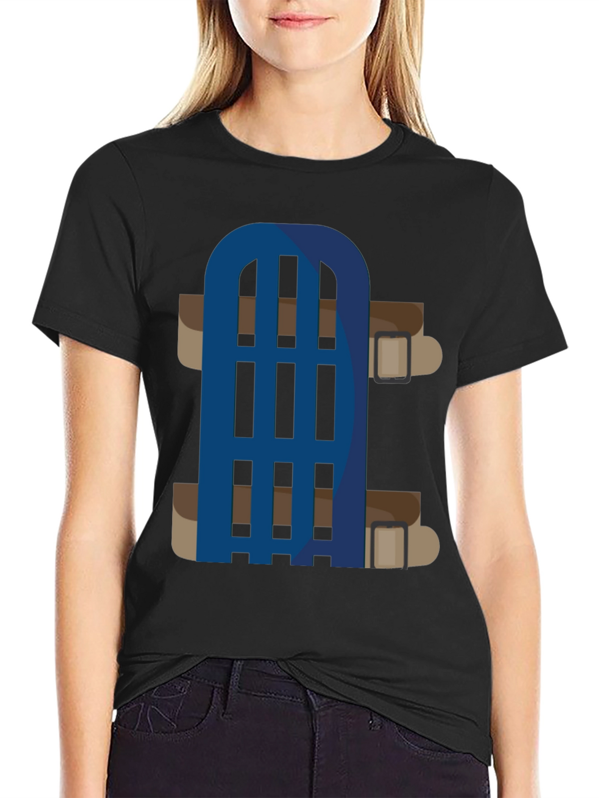 Novelty Cartoon Belt T-Shirt