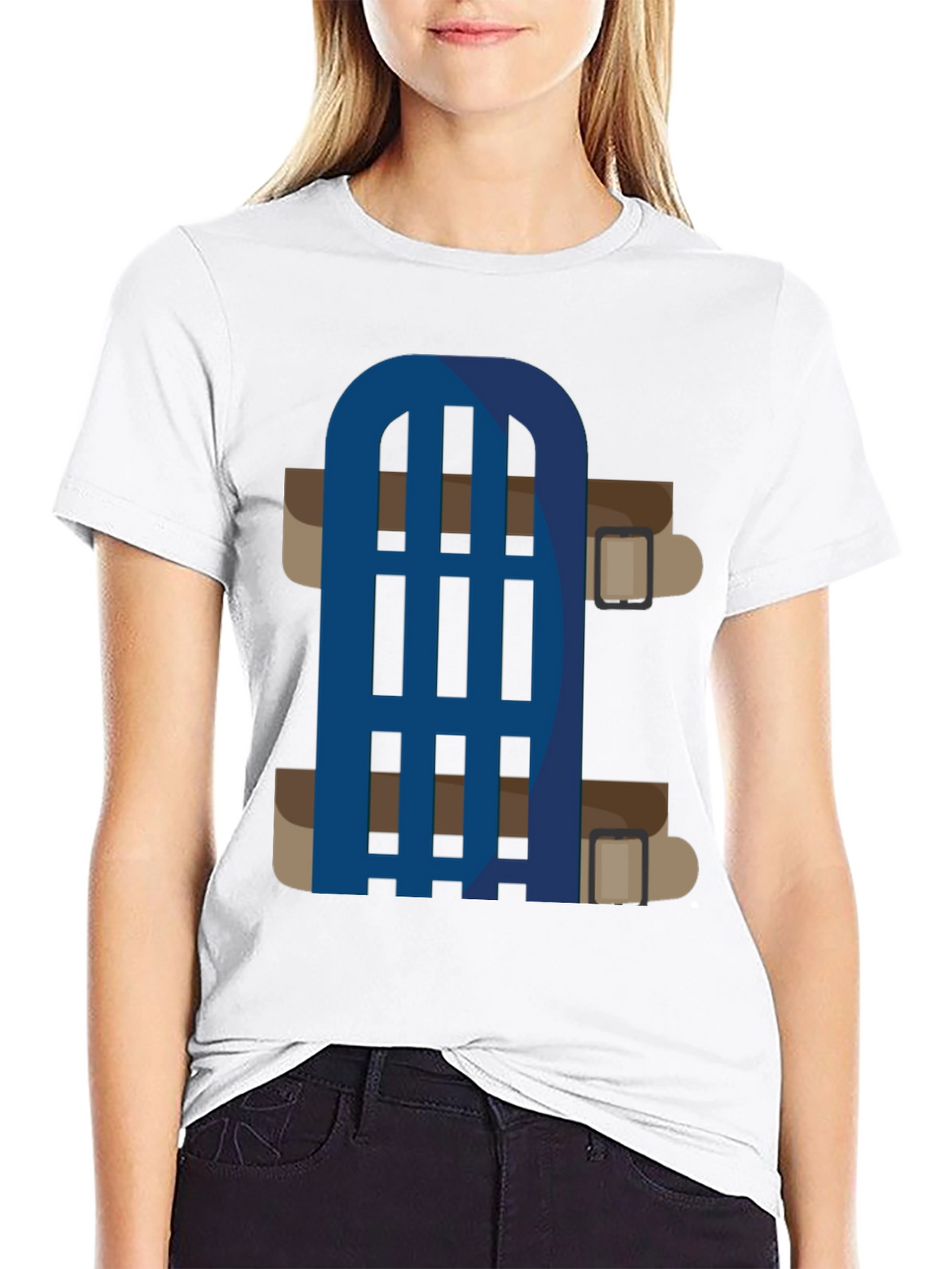 Novelty Cartoon Belt T-Shirt