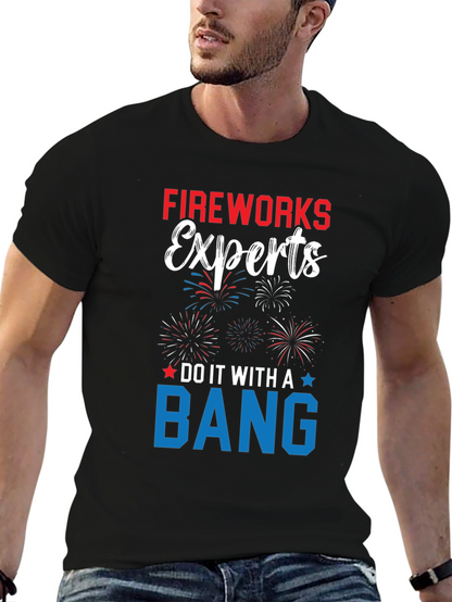 Fireworks Experts T-Shirt Patriotic USA