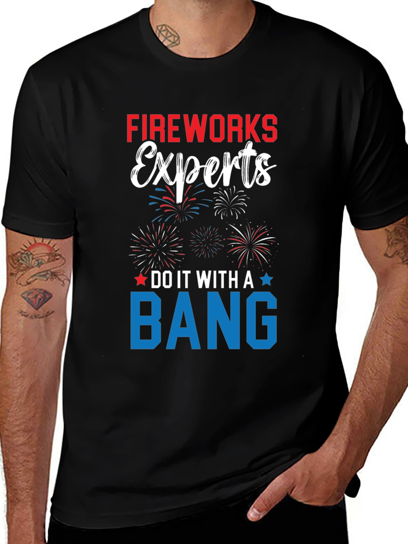 Fireworks Experts T-Shirt Patriotic USA