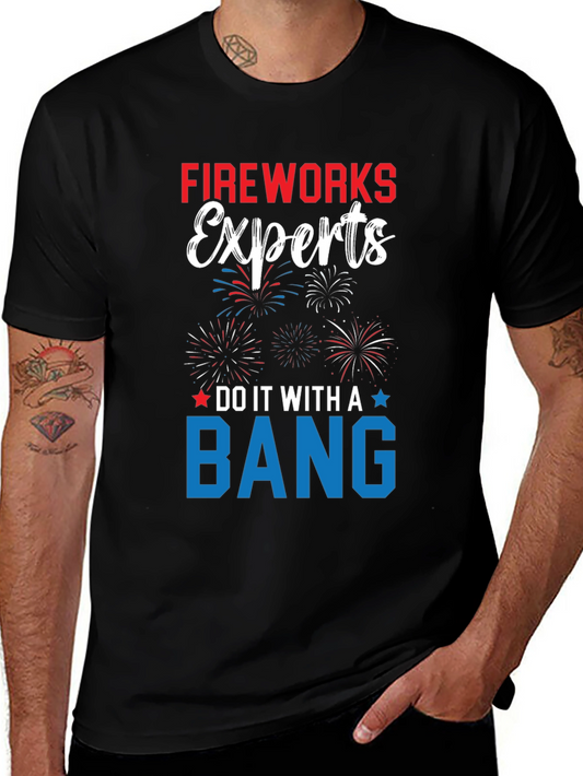 Fireworks Experts T-Shirt Patriotic USA