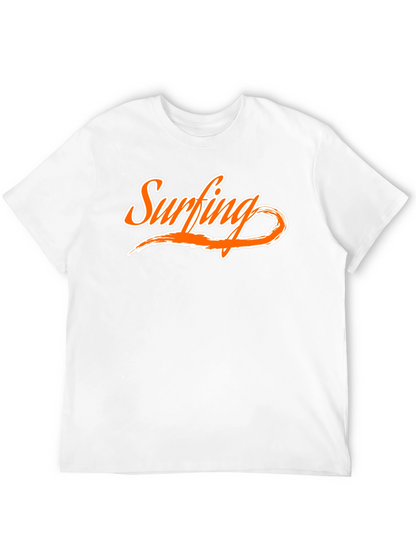 Surfing Graphic Tee - Cool Black T-Shirt