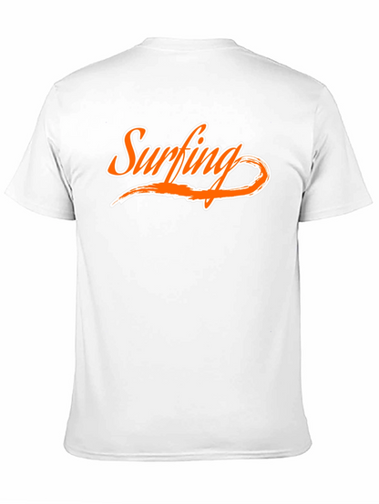 Surfing Graphic Tee - Cool Black T-Shirt