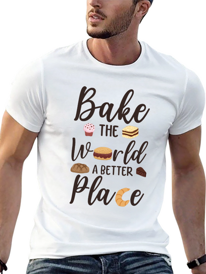 Bake the World T-Shirt - Baking Lover Tee