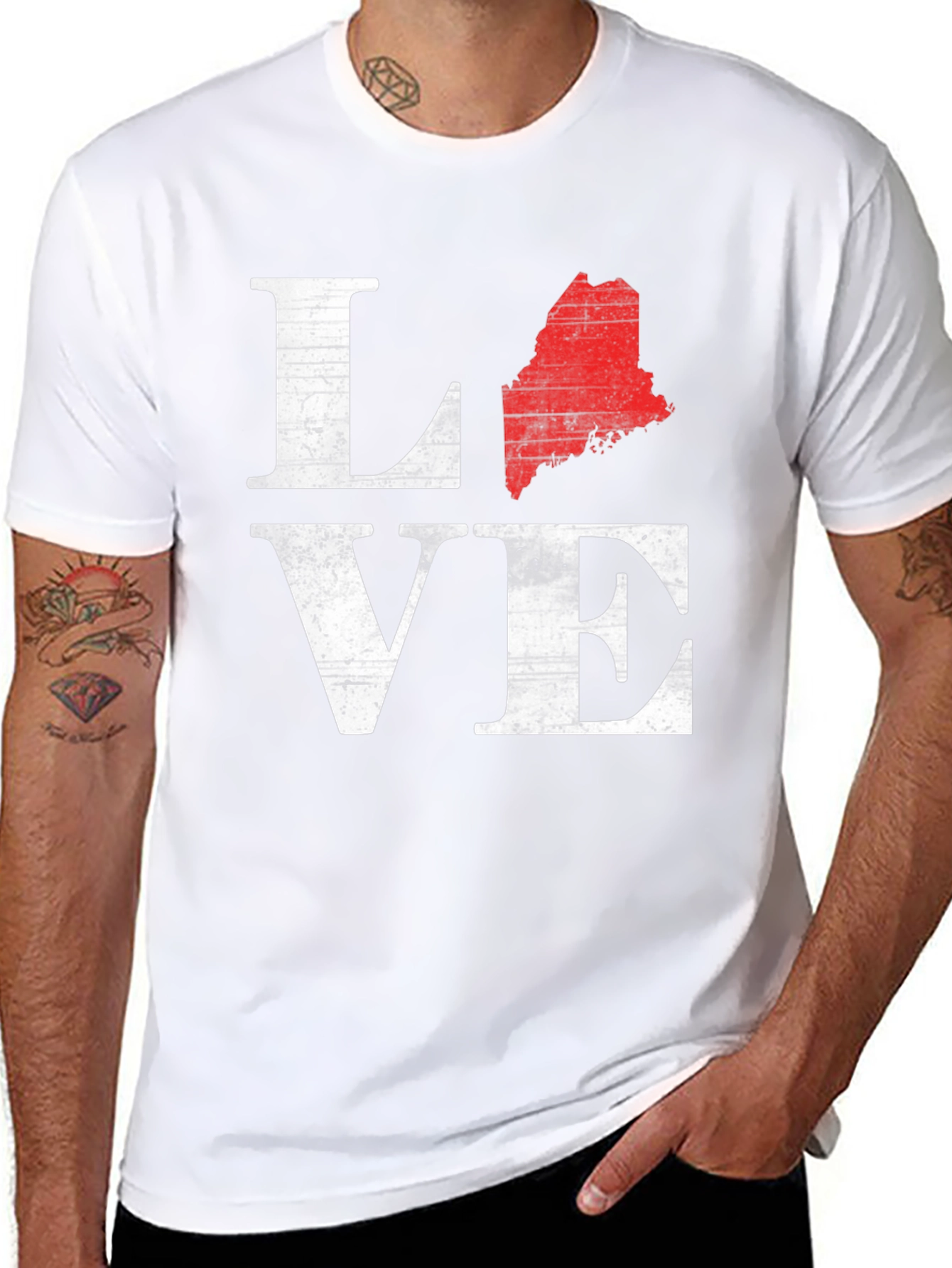 Maine Love T-Shirt - Black