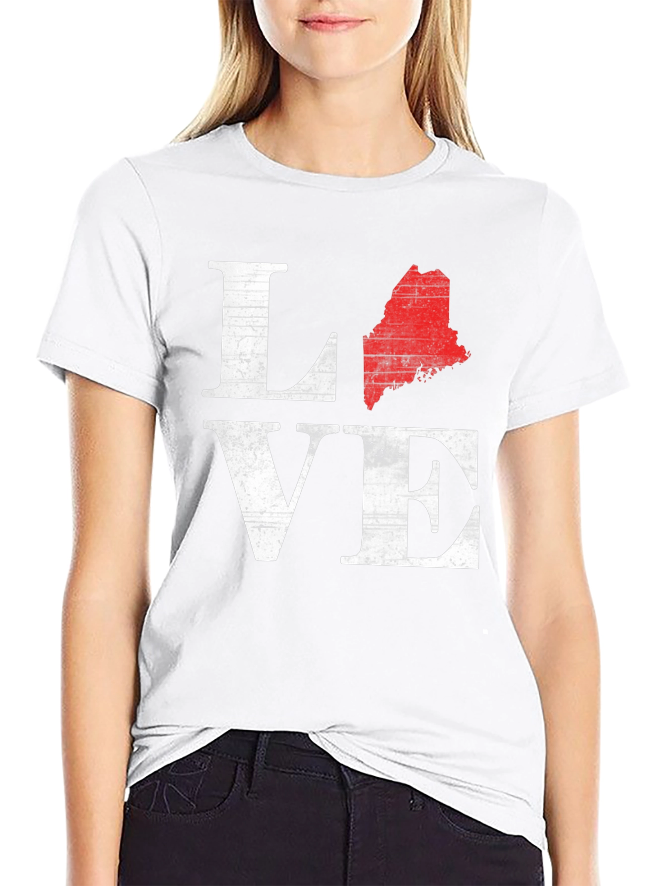 Maine Love T-Shirt - Black