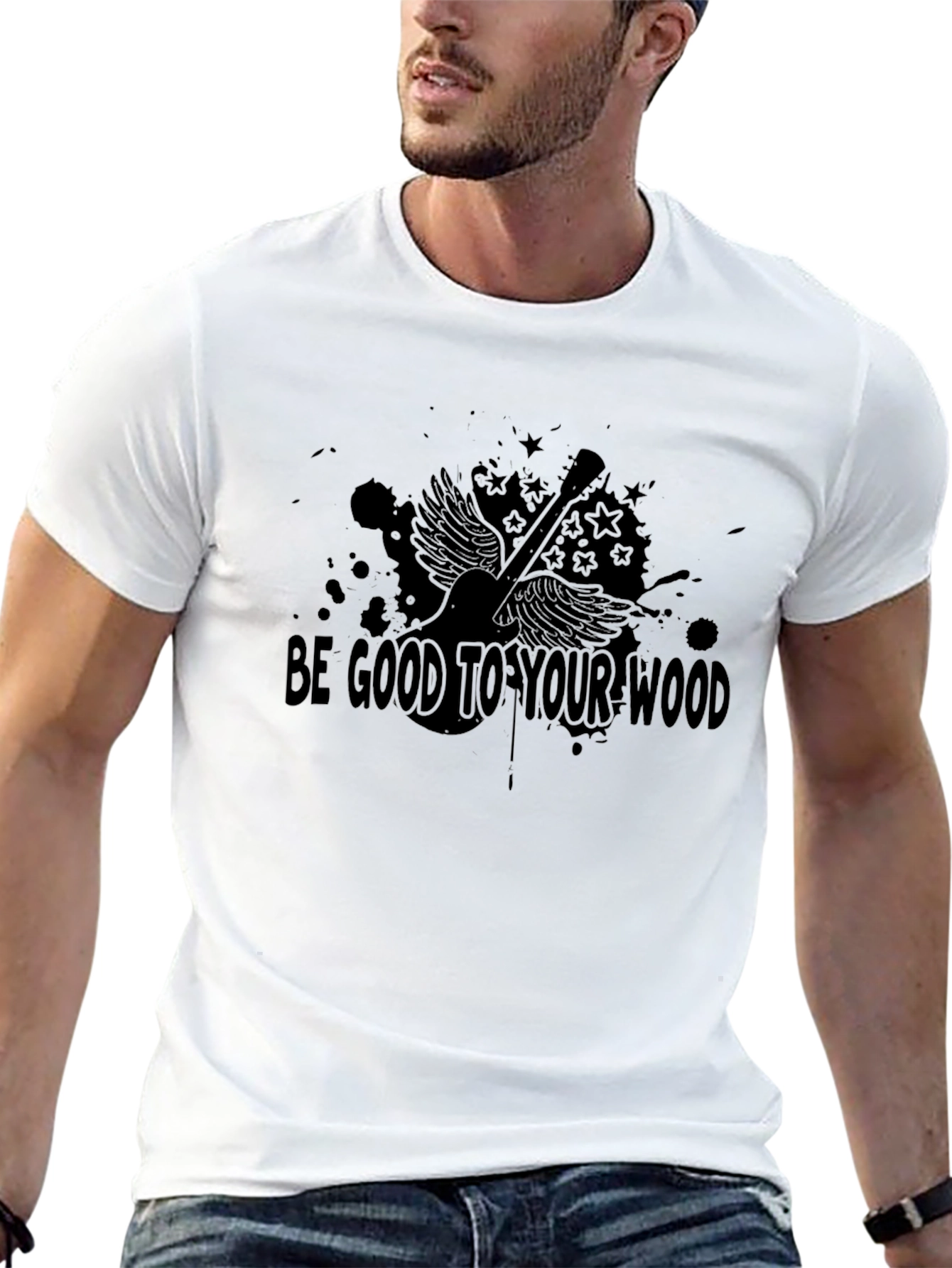 Be Good to Your Wood Guitar Graphic Tee