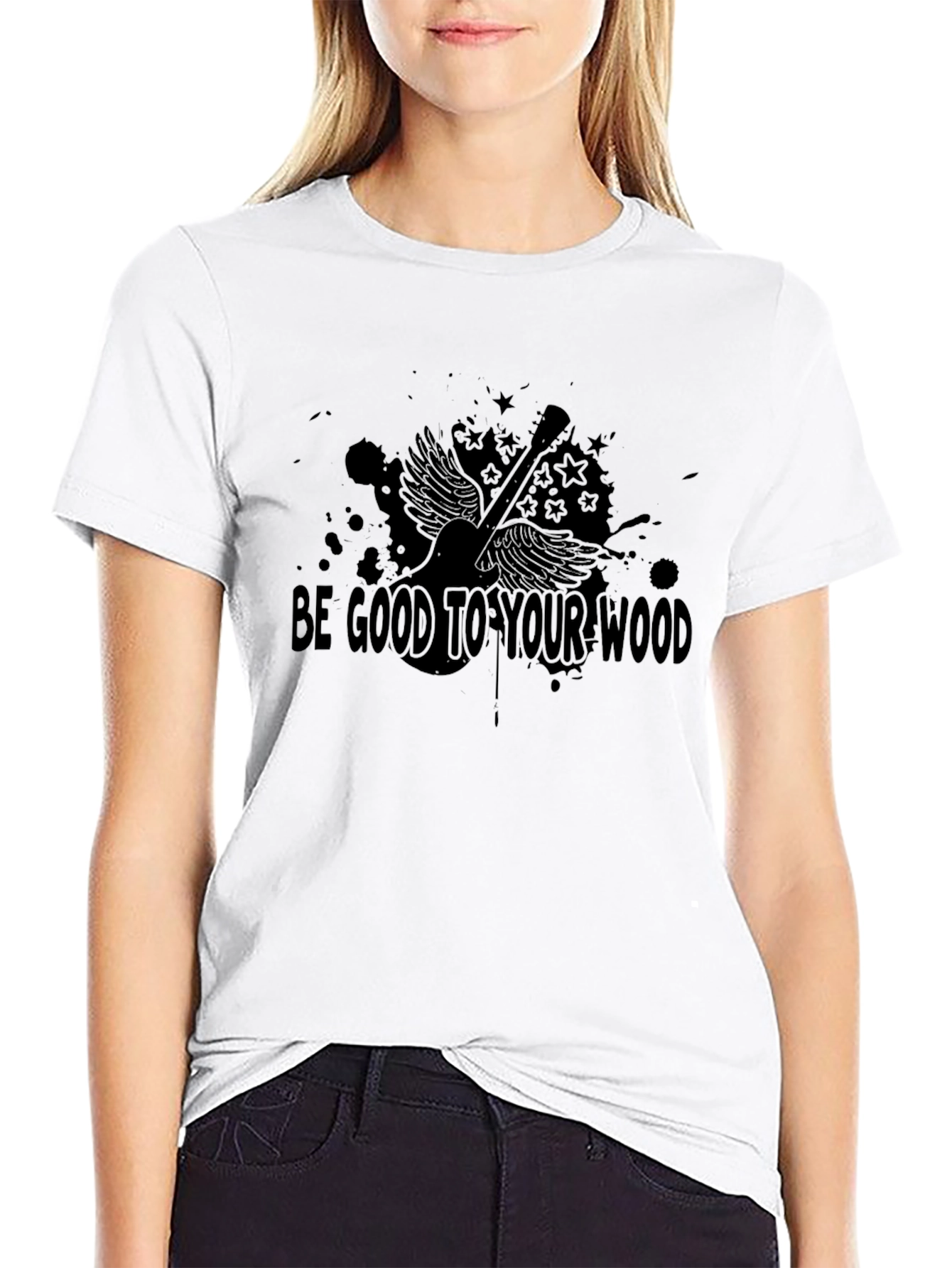 Be Good to Your Wood Guitar Graphic Tee