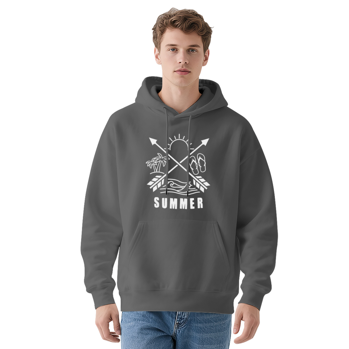 Summer Vibes Navy Hoodie