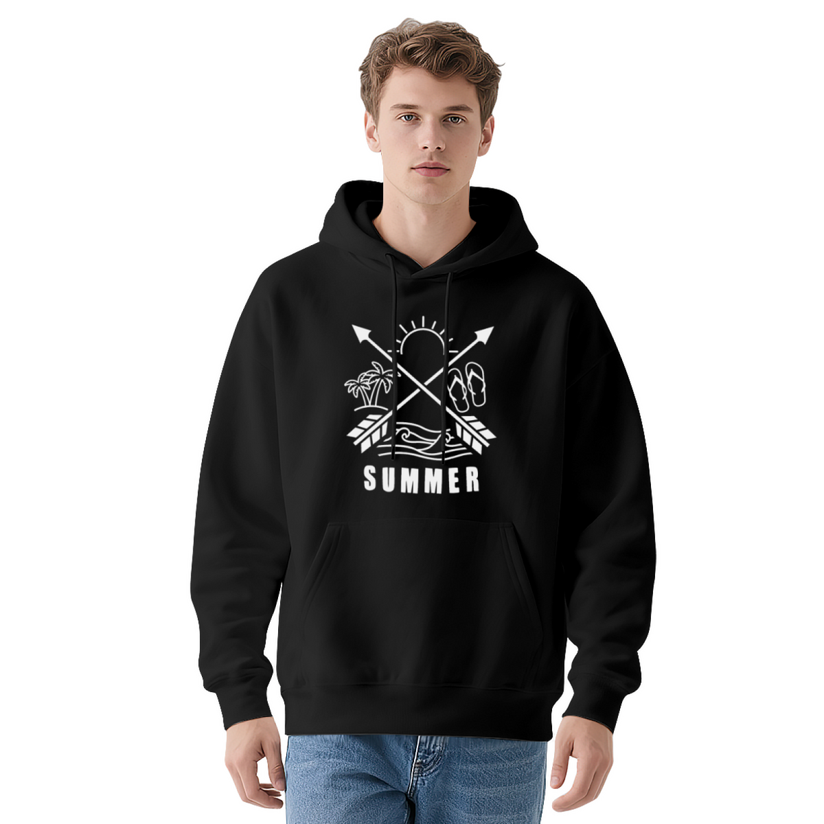 Summer Vibes Navy Hoodie