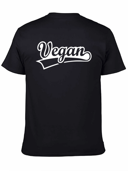Vegan Script Black T-Shirt - Stylish & Comfortable