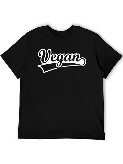 Vegan Script Black T-Shirt - Stylish & Comfortable