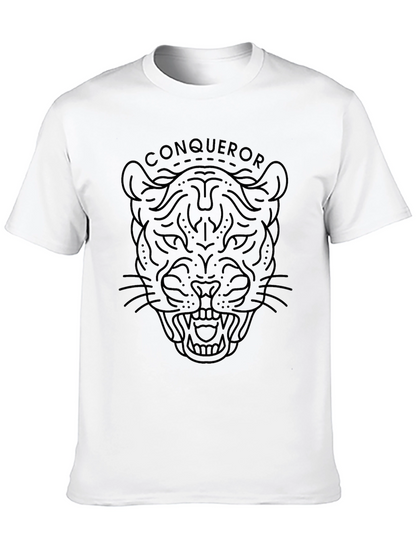 Conqueror Panther Graphic Black T-Shirt