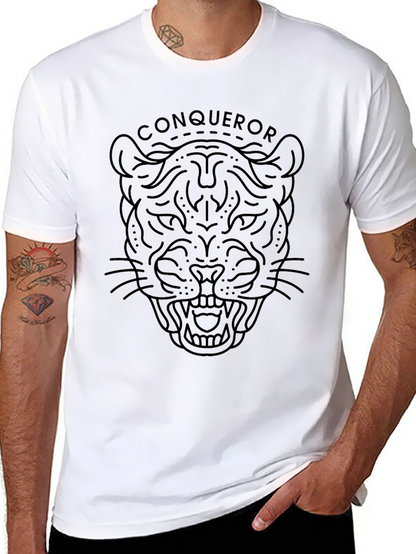 Conqueror Panther Graphic Black T-Shirt