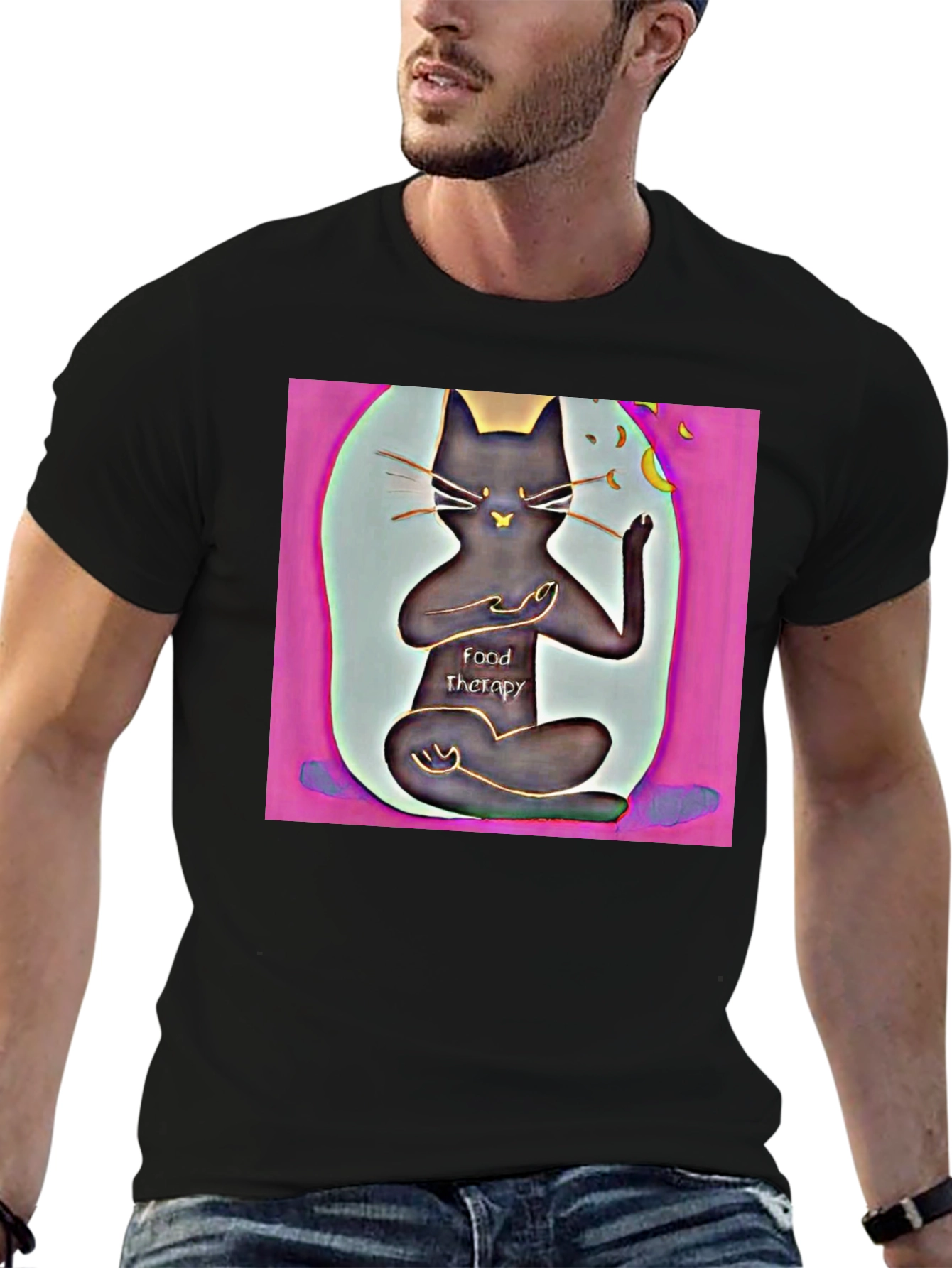 Zen Cat Food Therapy T-Shirt