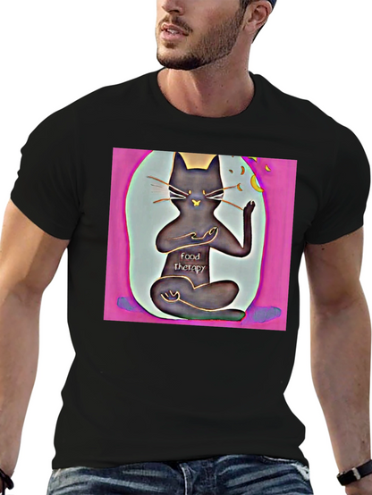 Zen Cat Food Therapy T-Shirt