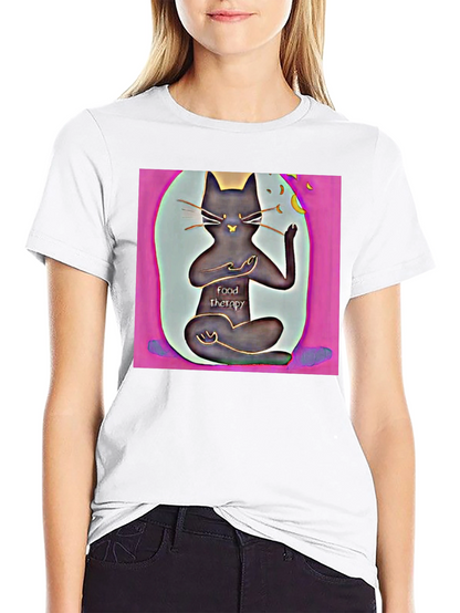 Zen Cat Food Therapy T-Shirt