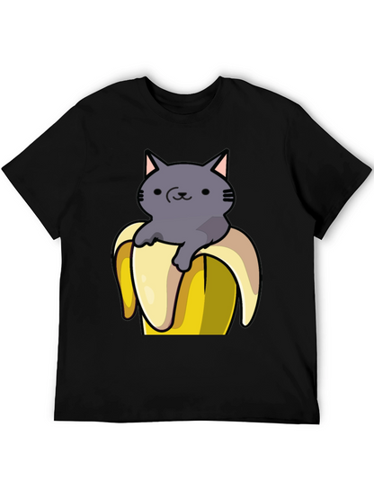 Cat in Banana T-Shirt - Funny Graphic Tee