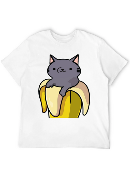 Cat in Banana T-Shirt - Funny Graphic Tee