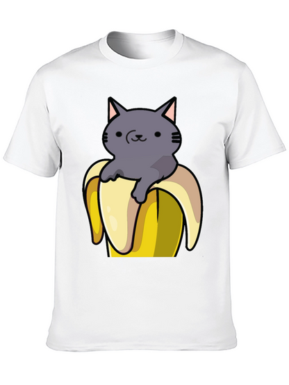 Cat in Banana T-Shirt - Funny Graphic Tee