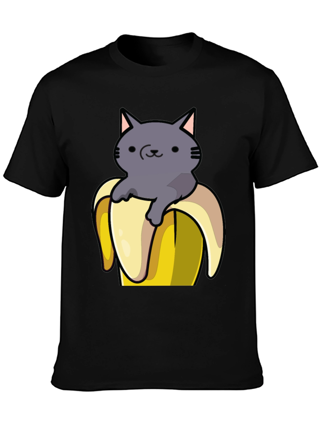 Cat in Banana T-Shirt - Funny Graphic Tee