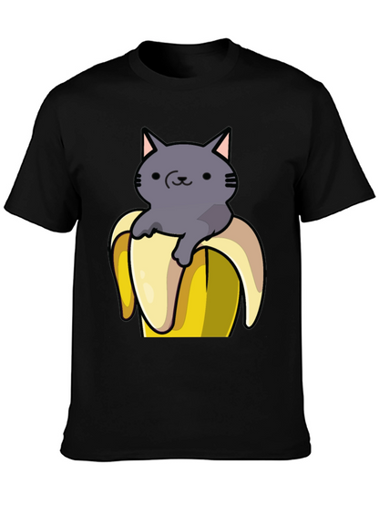 Cat in Banana T-Shirt - Funny Graphic Tee