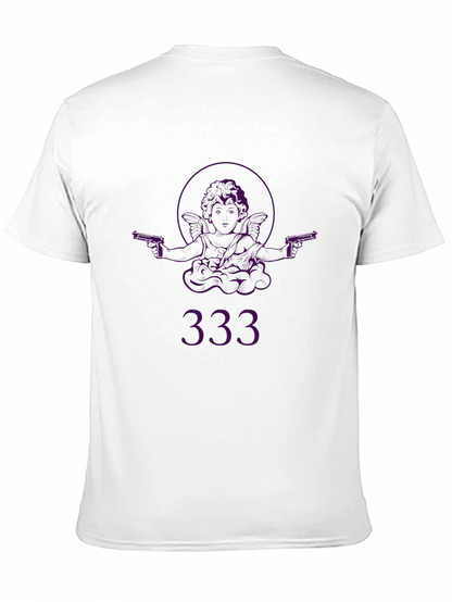 Angel with Guns Graphic Black T-Shirt - Edgy Streetwear