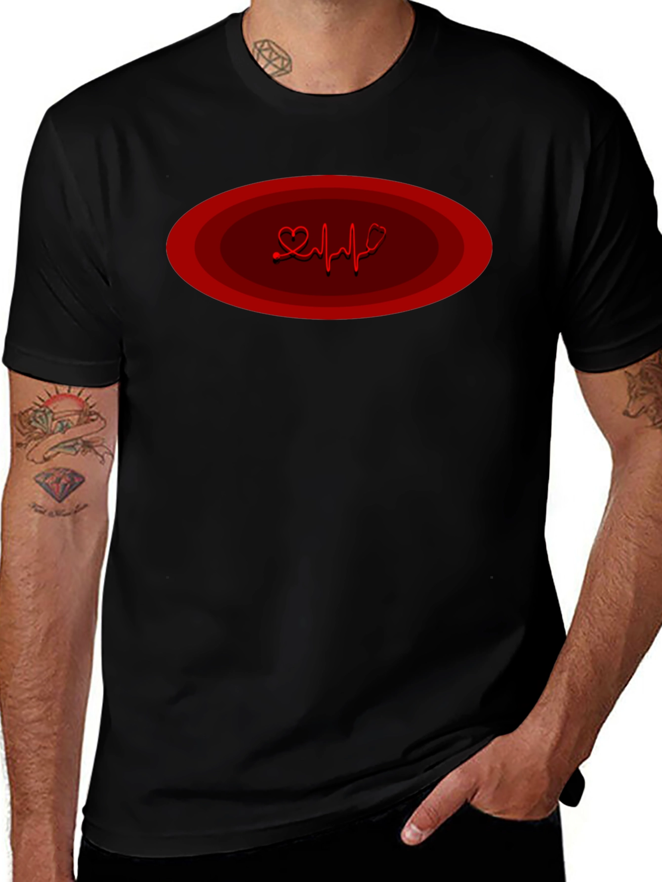Heartbeat Graphic T-Shirt