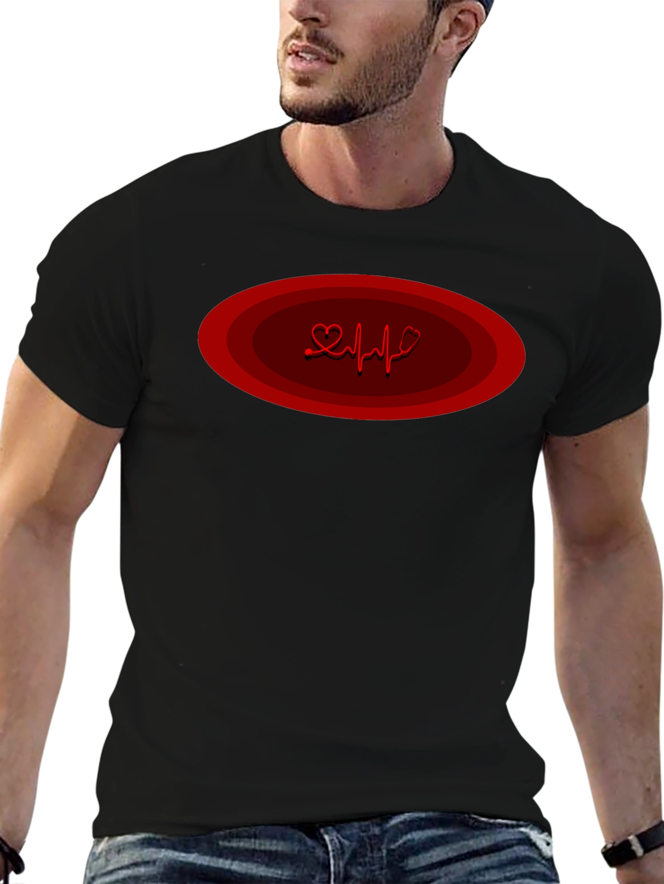 Heartbeat Graphic T-Shirt