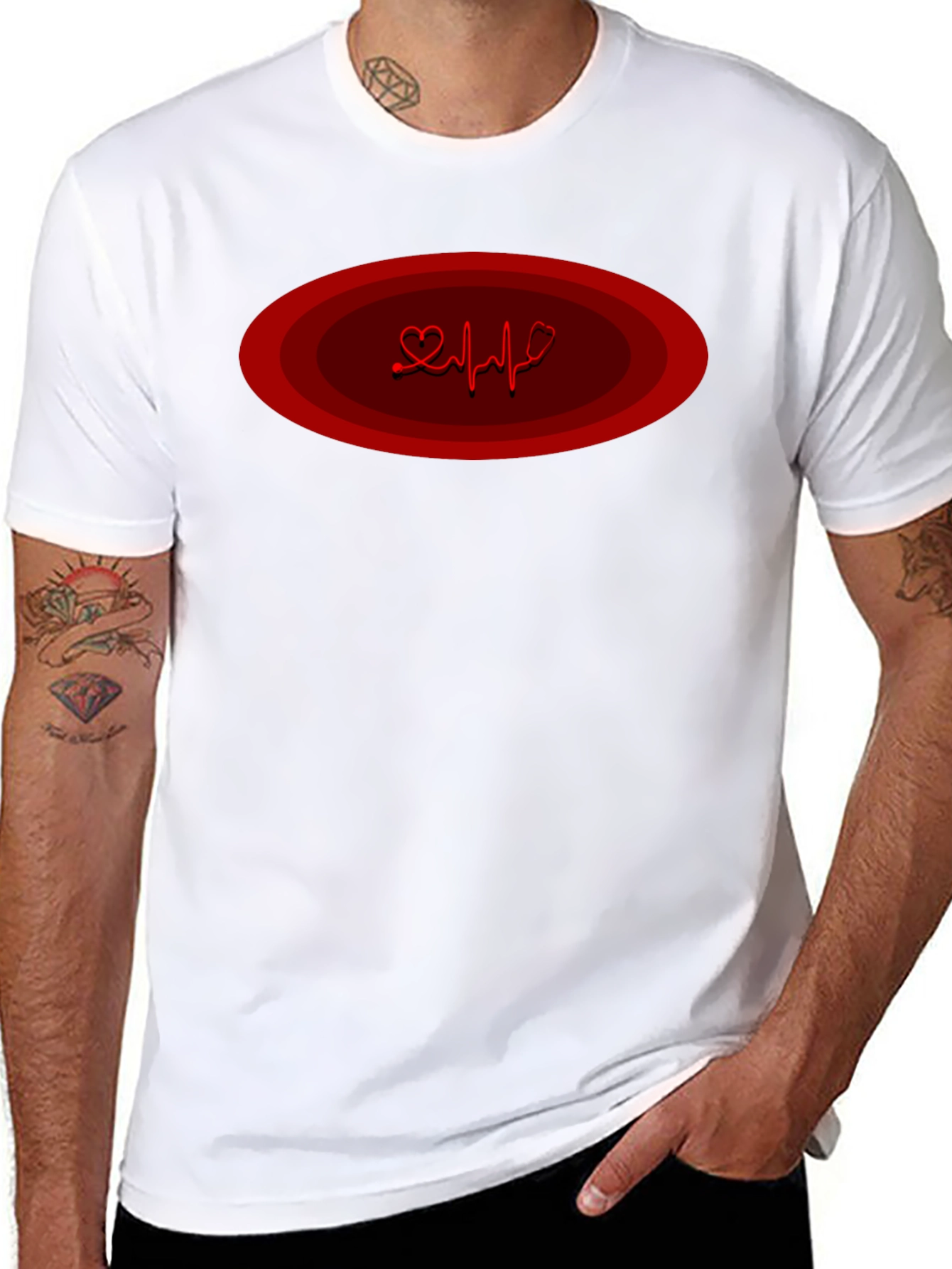 Heartbeat Graphic T-Shirt